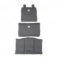 Set of 3 Cushions for High Chair STOKKE TRIPP TRAPP ® - Grey Remix