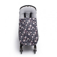 Universal Cotton Footmuff for Pushchair - Dark Flowers