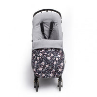 Universal Cotton Footmuff for Pushchair - Dark Flowers