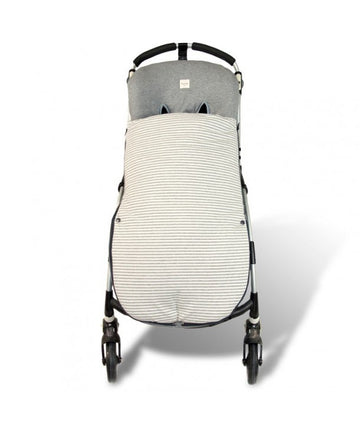 Universal Cotton Footmuff for Pushchair - Kodak Stripes