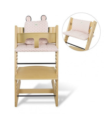 Set of 3 Cushions for High  Chair STOKKE TRIPP TRAPP ® - Little Fun Peach