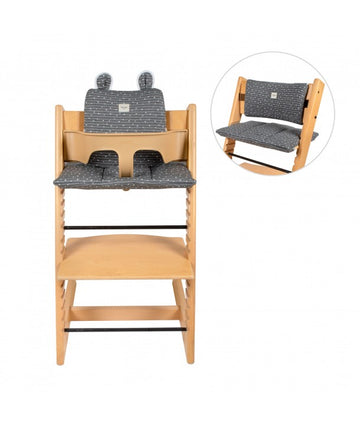 Set of 3 Cushions for High  Chair STOKKE TRIPP TRAPP ® - Grey Remix
