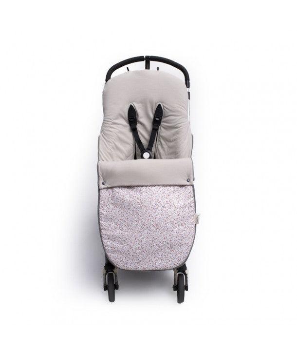 Universal Cotton Footmuff for Pushchair - Tiny Flowers